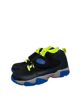 Nike Air Mid Top Strap Sneakers Black Volt Blue